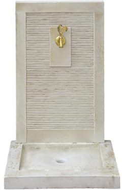 Fontaine ETNA - en Pierre reconstituée - 57 x 42 x 87 cm Beige