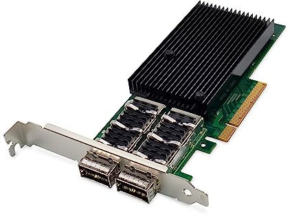 DIGITUS 40 Gigabit Ethernet Server Netzwerkkarte - 2 Port QSFP+ - NIC - PCIe 3.0-40000 Mbps