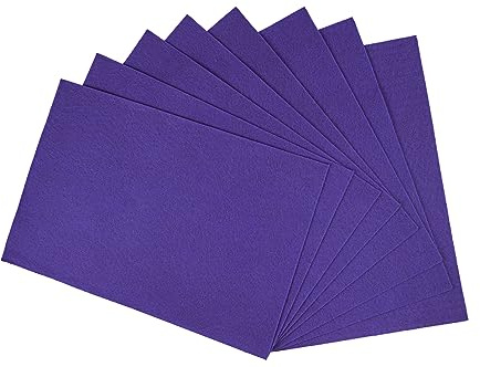 Interdruk - Bastelfilz - DIY Filzstoff - 8x A4 Filzblätter - Lila