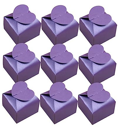 Healeved 50stücke Herzförmige Papier Geschenkkartons Für Hochzeiten Und Feste Elegante Verpackung Für Gastgeschenke