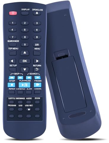 GOUYESHO Télécommande de Rechange N2QAYA000015 pour Lecteur DVD Panasonic DVD-S48 DVD-S68 DVD-S58 DVD-S38 DVDS48 DVDS68 DVDS58 DVDS38 pour télécommande Panasonic