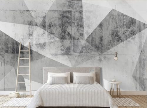 Fototapete Blumen 3D Tapeten 3D Effekt Wohnzimmer Schlafzimmer Vliestapete Abstrakte Graue Geometrische Fototapete Im Vintage-Stil Natur Grau Graffiti Steinoptik Kinder Tapeten