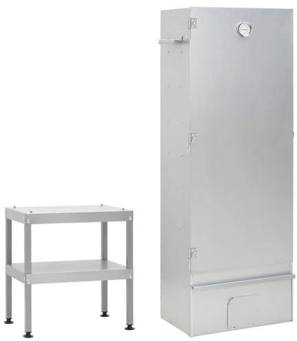Artículos para el hogar, horno de barbacoa ahumador con mesa de acero galvanizado, muebles de traje