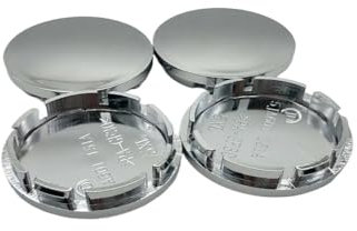 CMLGWL Radzierblenden 4Pcs ABS Chrom 56mm Auto Rad Mitte Kappe Nabe Reifen Felge Nabe Kappe Abdeckung Universal Auto Reifen Staub Auto Abdeckung Auto Reparatur Teile Universal Radzierblenden