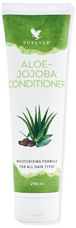 Forever Aloe-Jojoba Conditioner | 40% Aloe Vera & Arganöl | 296 ml | Sulfatfreier Conditioner mit Aloe Vera, Jojoba- und Arganöl für geschmeidiges, gut kämmbares Haar und einen tropischen Duft.