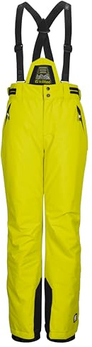 killtec Jungen Skihose/Funktionshose mit abnehmbarem Latz, Kantenschutz und Schneefang KSW 214 BYS SKI PNTS, Lime, 176, 43651-000