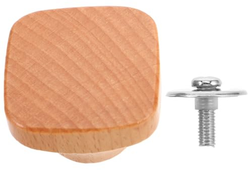 Milisten Wooden Pot Lid Handle Replacement for Cooking Supplies, Lightweight and Portable Pan Lid Knob for Home and Outdoor Barbecues Screws Included