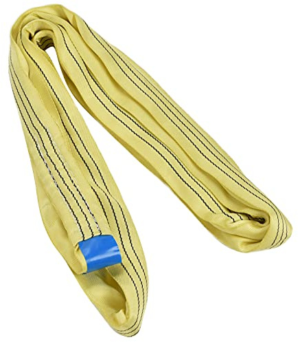Fdit 3T Round Sling Soft Webbing Lifting Hoist Strap PES Material for Reliable Transportation Equipment (#1)