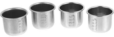 FUNOMOCYA 4 Pezzi Bicchieri Dosatori in Acciaio Inossidabile Graduazione Resistenti Usura e Corrosione per e