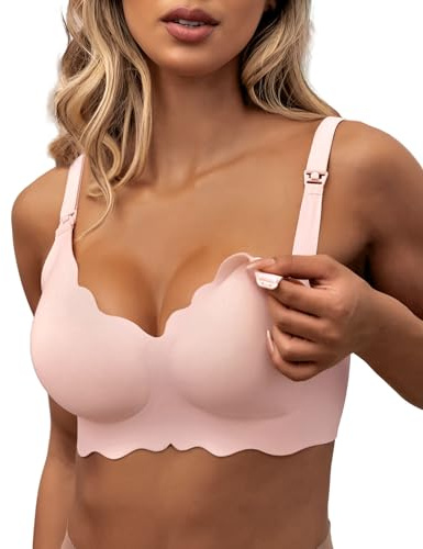 As Fairy Still-BHS zum Stillen Kabelloser Nahtloser Schwangerschafts-BH | Komfort Stillen Schlaf Bralette für Frauen，Ohne Bügel Still BH für Damen, Praktischer Zugang