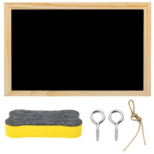 Kreidetafel Zum Aufhängen, 30x20 Cm Kinder Tafel Mit Zubehör, Schiefertafel Zum Beschriften Für Kinder, Eltern Und Lehrer, Ideal Für Klassenzimmer, Partys Und Restaurants