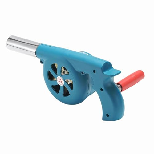 QUXVUIS Manueller, leichter Feuerlüfter, Grillgebläse, geeignet für Outdoor Küche, Camping, Indoor Grillen und Gartenpartys, Rucksackreisen, Feuerwerkzeugzubehör