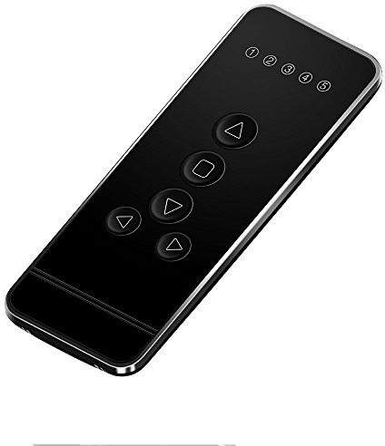 5-Channel Blind Remote Controller, Black - Replacement for Motorized Roller Shades, Window Blinds & Shades -Compatible with Rollerhouses ERB22/ERB25/EY1612/EY2512 Motors