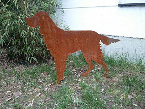 Zen Man Garten Hund aus Edelrost Metall Gartenfigure Edelrost Garten Hund Rost 85 * 60cm 031872