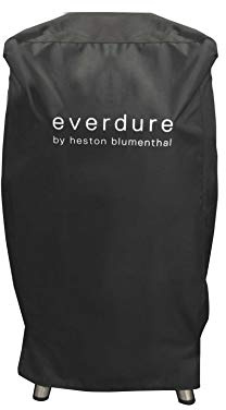 Everdure by Heston Blumenthal Grill Cover for 4K Charcoal Grill – Long Cover with UV Protection, Drawstring Closure, Waterproof Lining & 4-Season BBQ Grill Protection – Black 29.7”L x 16.6”W x 42”H