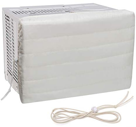 Luxiv Indoor Window AC Unit Cover White Adjustable for Inside AC(21x13x2.5)