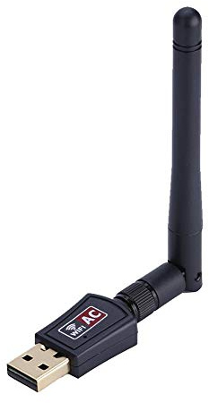 Tangxi USB WiFi Netzwerkkarte, Mini 600M Externer Dual-Band 2,4G/5G WiFi USB Adapter Empfänger Drahtlose Netzwerkkarte mit Antenne für Win XP/7/8/10 Linux Mac