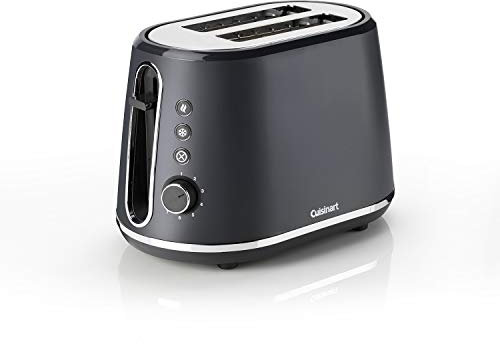 Cuisinart 2 slice toaster | Extra-deep, extra-wide slots, ideal for thick bread and bagels | High lift lever | 7 browning levels plus defrost | Matching kettle available | Slate Grey