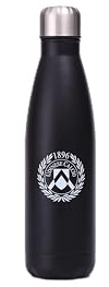 Udinese Calcio 1896 Prodotto Ufficiale Borraccia Termica 0.5L, Nero