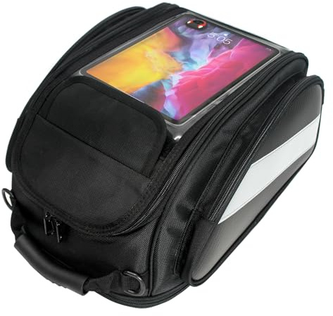 Dracarys Motorcycle Tank Bag - Oxford Saddle Black Motorbike Bag - Strong Magnetic Bag for Honda Yamaha Suzuki Kawasaki Harley