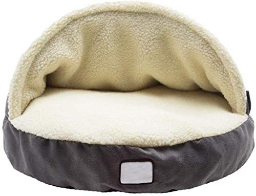 MANGGUO Deluxe hundbädd grotta, gosig vinter varmt husdjur bo, stor/stor hund sovsäck, avtagbar kennel dyna hus, valp/kattunge/kanin/katt myssäck
