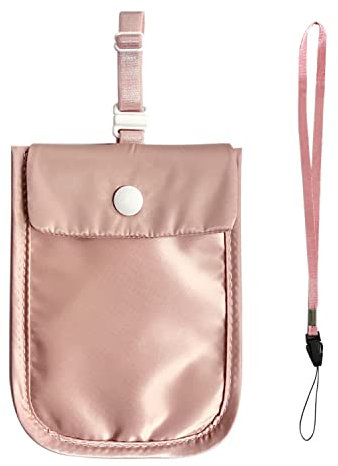 LSYYSL 1-teilige BH-Tasche - Reiner Baumwolle, Münzgeldbörse, ultradünner Kartenhalter, Diebstahlsicher mit verstellbarem Gummiband