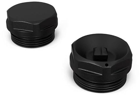 UK RADIATORS - Talus Radiator Bleed Valve Blanking Plug - Efficient Heating Solution - Easy Installation - (Black)