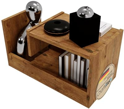 CraftPAK Wohnzimmer Tisch für Couch Trio | 3 mögliche Aufstellmöglichkeiten | Beistelltisch aus hochwertigem Holzwerkstoff | Stabiler & moderner Couchtisch Holz mit zusätzlicher Ablagefläche