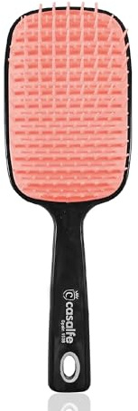 Detangle Hair Brush for Curly Hair Straight Wet Tangle Teezer Gentle Dangling Hairbrush for Kids, Women & Toddlers Soft Flexible Britsle for Long Thick Frizzy Curly Hair - Pink