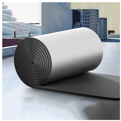 Self-Adhesive Aluminum Foil Sound Insulation Cotton,Reflective Foam Insulation Shield,Aluminum Foil Rubber Insulation Board,Heat Insulation,5-30mm Thickness,Waterproof ( Color : 10MM(THK) , Size : 3m²