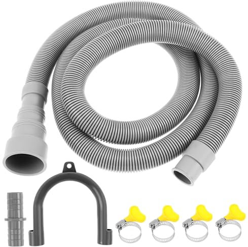 Uonlytech Tuyau Évacuation Pour Lave-linge Flexible Rallonge Pour Lave-vaisselle Kit Extension Tuyau De Vidange