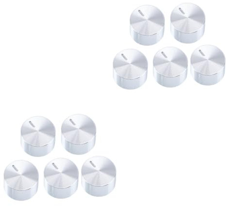 NULYLU 10stücke Aluminiumlegierung Brenner Kontrollknöpfe Für Gasherd Einfache Installation Langlebig Und Passend Für Kochfelder