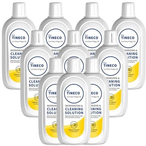 JKDND 10 Pz Limone Detergente for Pavimenti 500ml Compatibile con Tineco Floor One S3/S5/iFloor/Breeze/S5 Combo/S7 PRO Vacuum Robot Parts