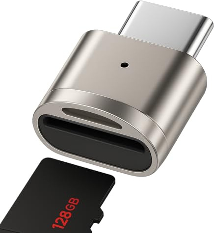 Speicherkartenleser,Micro SD Kartenleser,USB C auf SD Kartenleser, Type C TF Memory Card Reader,Kartenleser für Smartphone und Tablet,USB-C Stick Mini mit schneller Datenübertragung
