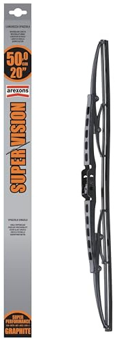 AREXONS - Spazzola Super Vision 50cm con Struttura Antiruggine e Spoiler per Maggiore Aderenza, Gommini in Grafite a Lunga Durata
