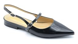 Generico Chiconic Ballerina Nera con Cinturino (Sistema Taglie Calzature EU, Adulto, Donna, Numero, Media, 40)