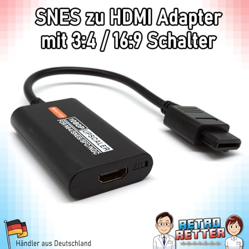 RetroRetter 1080p HDMI Adapter für SNES / N64 / GameCube V2 HDTV Converter Super Nintendo 64 NGC - (nur HDMI Kabel)