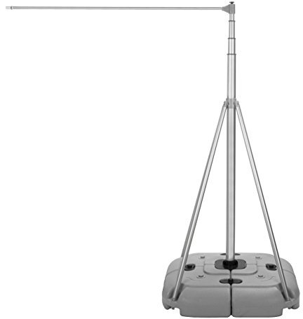 Edelstahlmarkenshop Mobiler Fahnenmast Aluminium bis 5 Meter Schiebemast Teleskopmast Alumast ALU