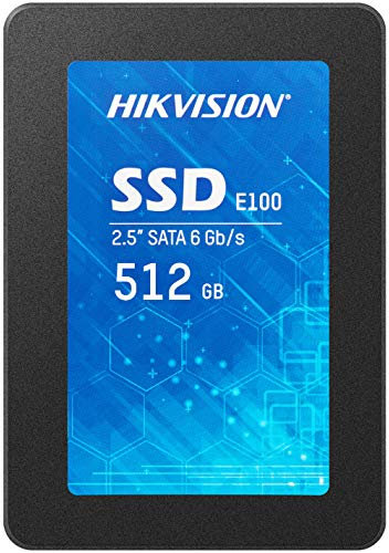 Hikvision SSD 512GB, SSD Interno da 2,5 Pollici, SATA 6 GB/s, Fino a 550 MB/s, Scrittura 500MB/s - 3D Nand TLC Unità a Stato Solido Interne - E100