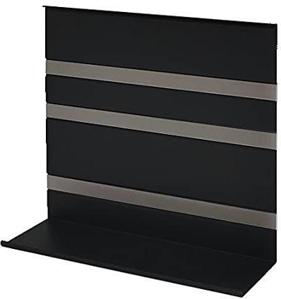 Linero MosaiQ Universalablage H 300 mm ohne Rahmen schwarz matt/Relingsystem/Kesseböhmer