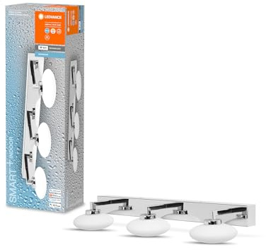 LEDVANCE Smart LED Badezimmerlampe chrome, 18W, 1500LM, 3000-6500K, 56cm, IP44, Orbis Elypse Wandleuchte, Badezimmerleuchte mit Wifi Technologie, dimmbar, steuerbar über App und Sprachassistenten