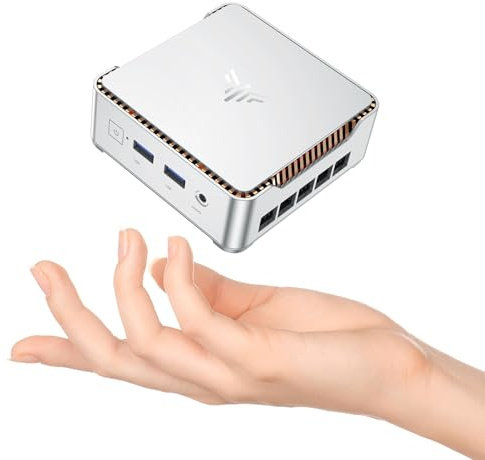 NiPoGi Mini PC 𝖶-11 Pro,Ιntel Alder Lake N97 Mini Computer(Βeat Ν95/N100,fino a 3,60 GHz),16GB DDR4 256GB M.2 SSD,E2 Mini PC Desktop 4K Triple Display/BT/WiFi/RJ45,Micro PC per Casa Affari