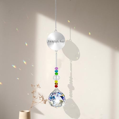 Sonnenfänger Kristall,Gedenkgeschenke Erinnerung Kristall Sonnenfänger Fenster Garten,Einzigartige Beileidsgeschenke für den Verlust eines geliebten Menschen (A)