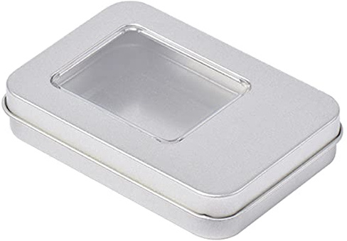 Bydezcon Rechteckige Metall-Karten-Box, Spielkarten-Behälter, Schmuckaufbewahrung, Aufbewahrungsbox, Spielkarten-Box, Schmuck-Aufbewahrungsbox, Organizer