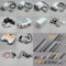 48Pcs Power Function Kit Set Motor Building Block Programming Education Battery Box,M/L/XL/Servo Buggy Motor, Light Cable, IR Reciver, Compatible with Major Brand Technical Parts