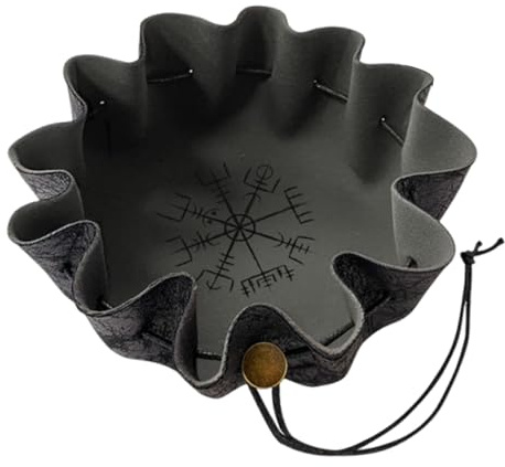 Bolsas Y Fundas para Tarot Cierre De Cordón, Piel Sintética, Compacto, | Pack Dados Para Juegos De Mesa, Reuniones Familiares, Aulas, Adivinación, Viajes, Meditación, Espiritual