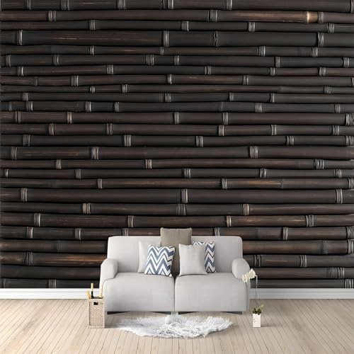 Fototapete Bambus-Hintergrund 200x140 cm 3D Vliestapete Wandbild, Mustertapete Moderne Wandtapete, Wohnzimmer Schlafzimmer Kinderzimmer Büro Flur Wanddeko
