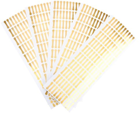 Homoyoyo 500pcs Tamper-Proof PVC Seal Stickers 2x0.5cm Self Adhesive Security Labels for Packaging Safety and Freshness Protection
