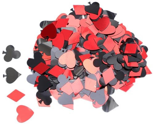LIFKOME Decorazioni per Feste Scarti di Poker Sparsi Sul Tavolo 90G Set Creativo per Matrimoni Compleanni e Shower Decorazioni Colorate per Tavoli