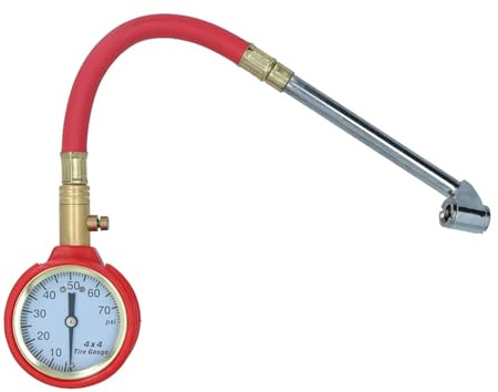 AB Tools-US Pro Manometer der Reifendruck mit flexiblen und Druckreduzierer der Luftdruck 5-170 psi im687
